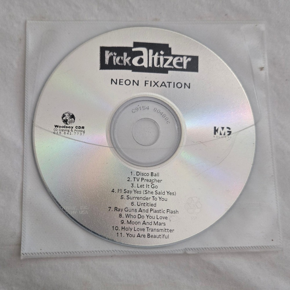 Rick Altizer Neon Fixation CD‎ Promo Sampler 2001 KMG Records Rare 11 Track